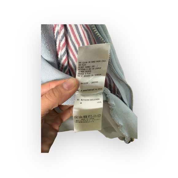 Thom Browne Sky Blue 4-Bar Hoodie Size 4 / Large - Picture 10 of 15